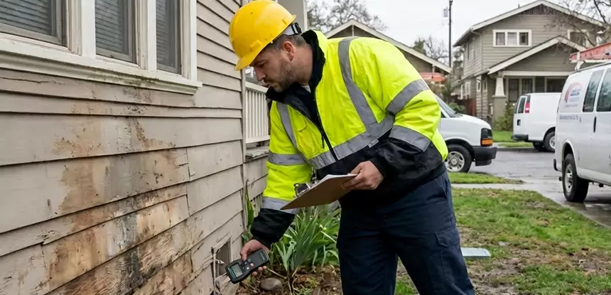 Water Damage Exterior Wall Talmo