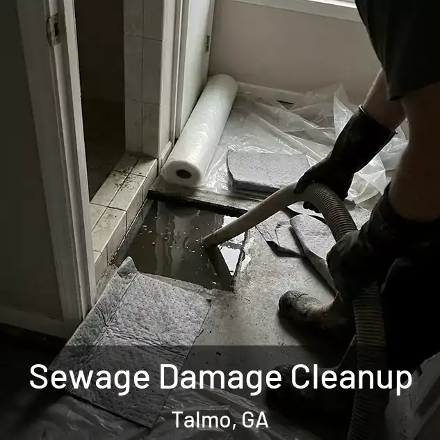  Sewage Damage Cleanup Talmo, GA